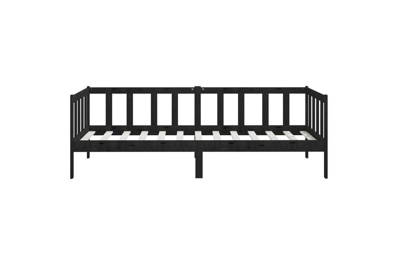 daybed 90x200 cm massivt fyrretræ sort - Sort - Møbler - Sofaer - Daybed