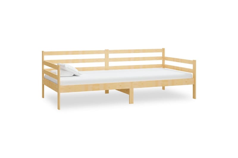 daybed med madras 90x200 cm massivt fyrretræ - Brun - Møbler - Sofaer - Daybed