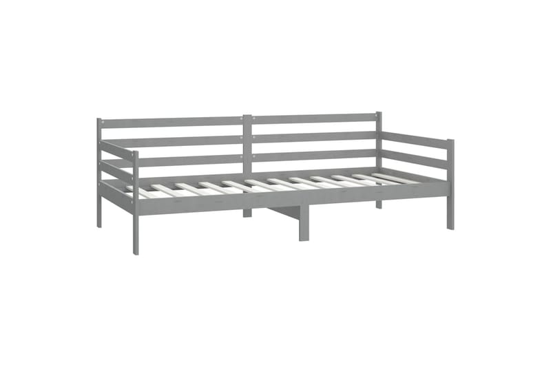 daybed med madras 90x200 cm massivt fyrretræ grå - Grå - Møbler - Sofaer - Daybed