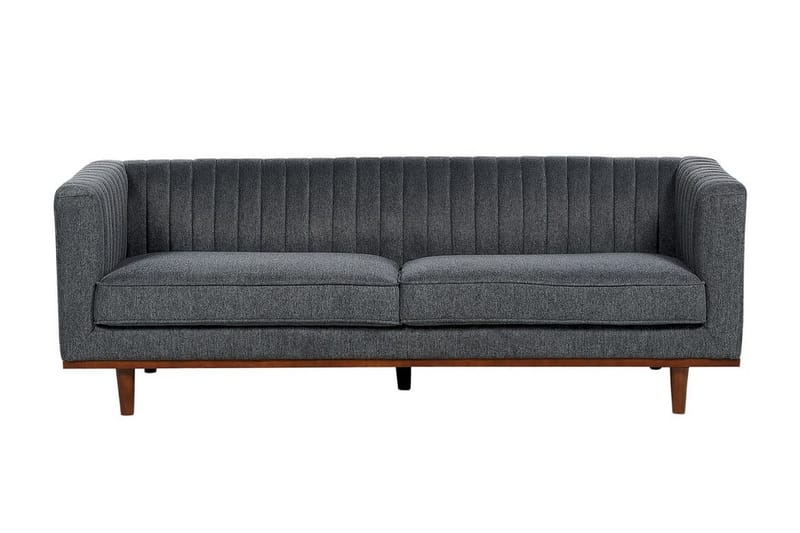 Daymian Sofa 3-personers - Grå/Mørkt træ - Møbler - Sofaer - 3 personers sofa