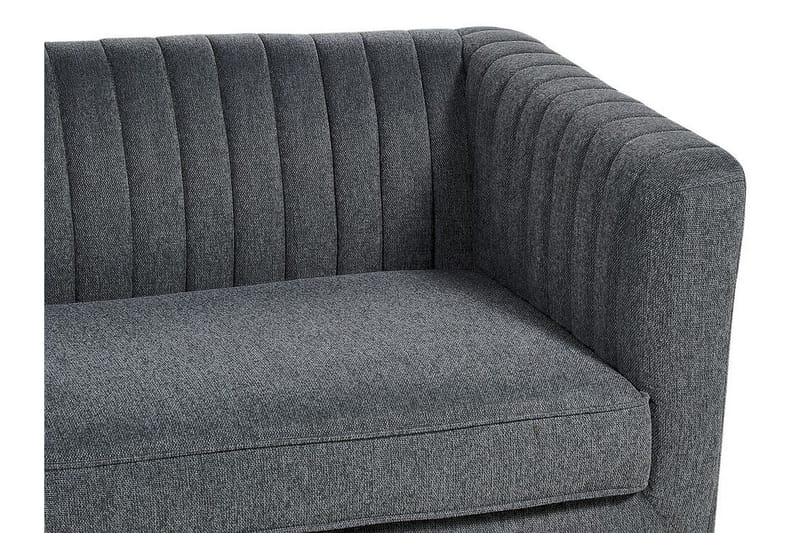 Daymian Sofa 3-personers - Grå/Mørkt træ - Møbler - Sofaer - 3 personers sofa