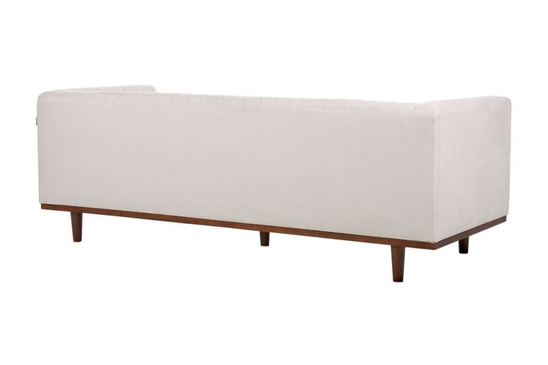 Daymian Sofa 3-personers - Beige/Mørkt træ - Møbler - Sofaer - 3 personers sofa