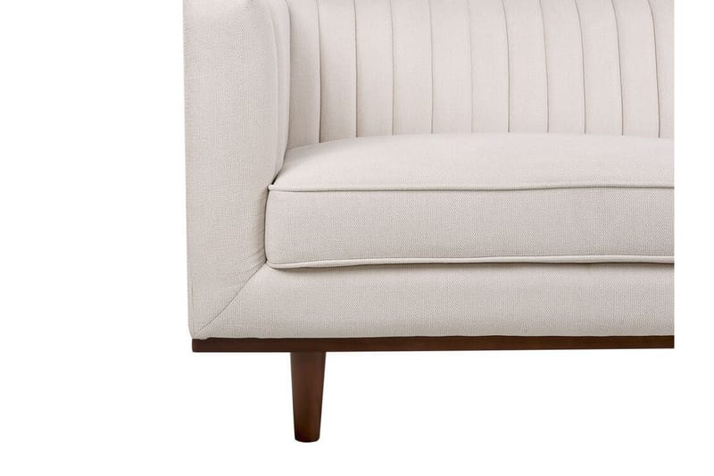 Daymian Sofa 3-personers - Beige/Mørkt træ - Møbler - Sofaer - 3 personers sofa