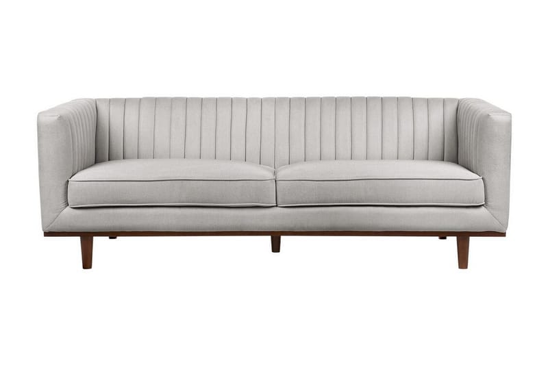 Daymian Sofa 3-personers - Grå/Mørkt træ - Møbler - Sofaer - 3 personers sofa