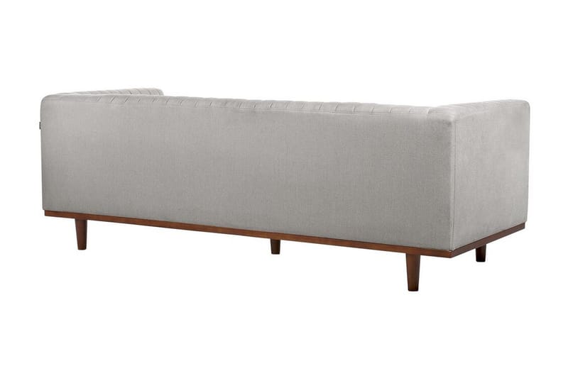 Daymian Sofa 3-personers - Grå/Mørkt træ - Møbler - Sofaer - 3 personers sofa