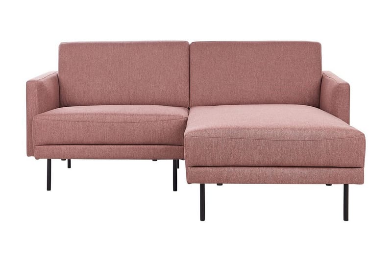 Deajna Hjørnesofa 2-personers - Rosa/Brun/Sort - Møbler - Sofaer - Hjørnesofa