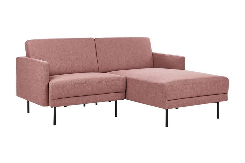 Deajna Hjørnesofa 2-personers - Rosa/Brun/Sort - Møbler - Sofaer - Hjørnesofa