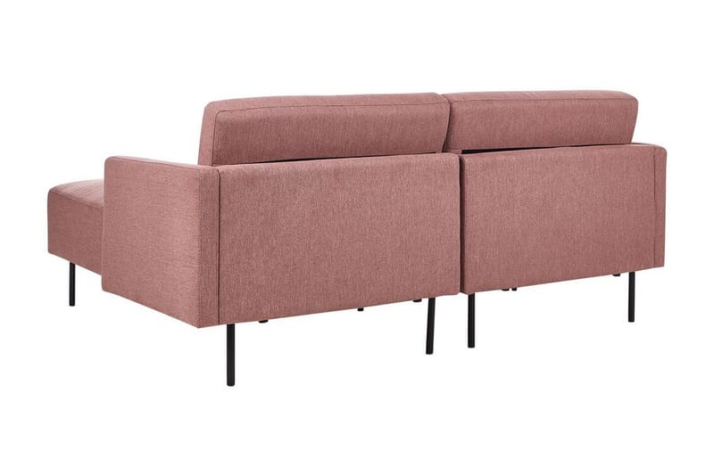 Deajna Hjørnesofa 2-personers - Rosa/Brun/Sort - Møbler - Sofaer - Hjørnesofa