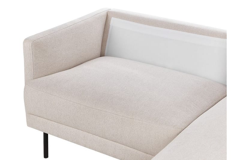 Deajna Hjørnesofa 2-personers - Beige/Sort - Møbler - Sofaer - Hjørnesofa