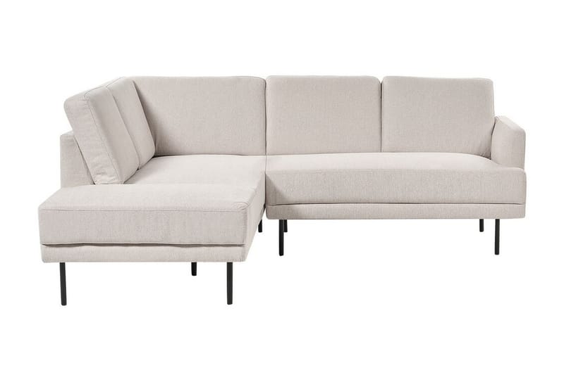 Deajna Hjørnesofa 4-personers - Beige/Sort - Møbler - Sofaer - Hjørnesofa