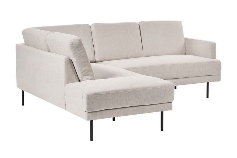 Deajna Hjørnesofa 4-personers - Beige/Sort - Møbler - Sofaer - Hjørnesofa