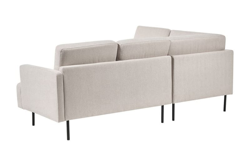 Deajna Hjørnesofa 4-personers - Beige/Sort - Møbler - Sofaer - Hjørnesofa