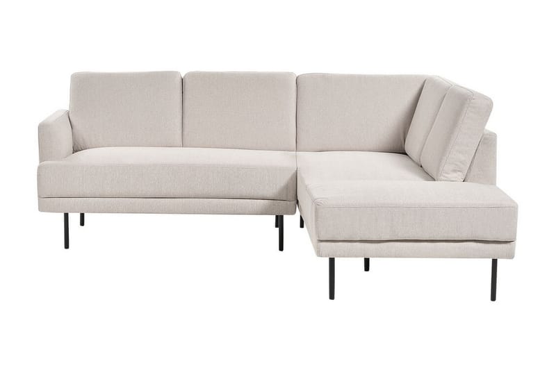 Deajna Hjørnesofa 4-personers - Beige/Sort - Møbler - Sofaer - Hjørnesofa