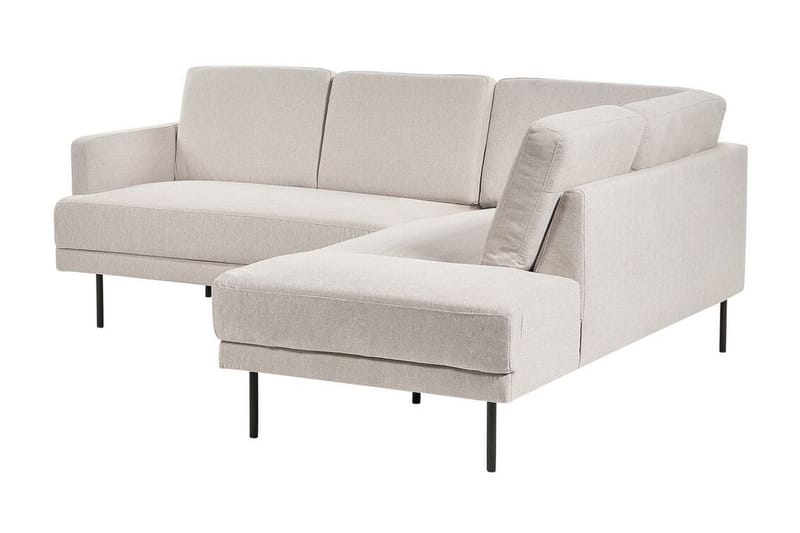 Deajna Hjørnesofa 4-personers - Beige/Sort - Møbler - Sofaer - Hjørnesofa