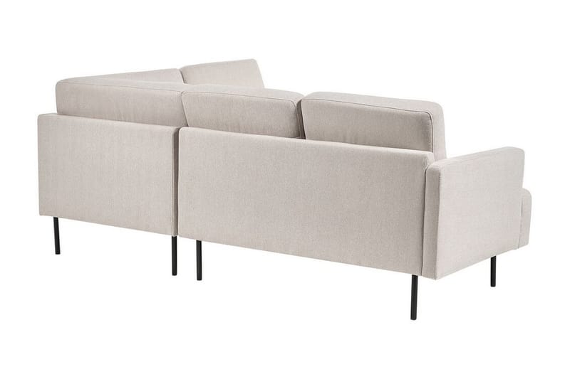 Deajna Hjørnesofa 4-personers - Beige/Sort - Møbler - Sofaer - Hjørnesofa