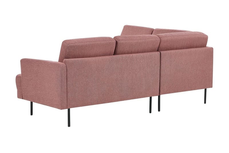 Deajna Hjørnesofa 4-personers - Rosa/Brun/Sort - Møbler - Sofaer - Hjørnesofa