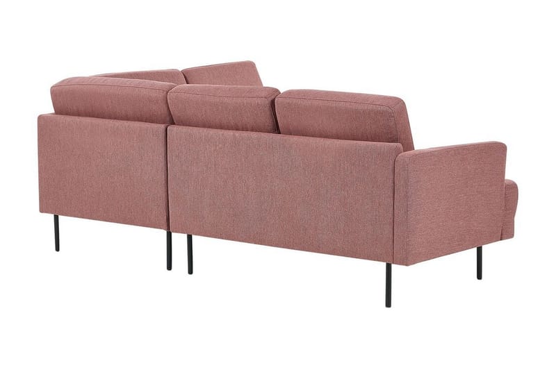 Deajna Hjørnesofa 4-personers - Rosa/Brun/Sort - Møbler - Sofaer - Hjørnesofa