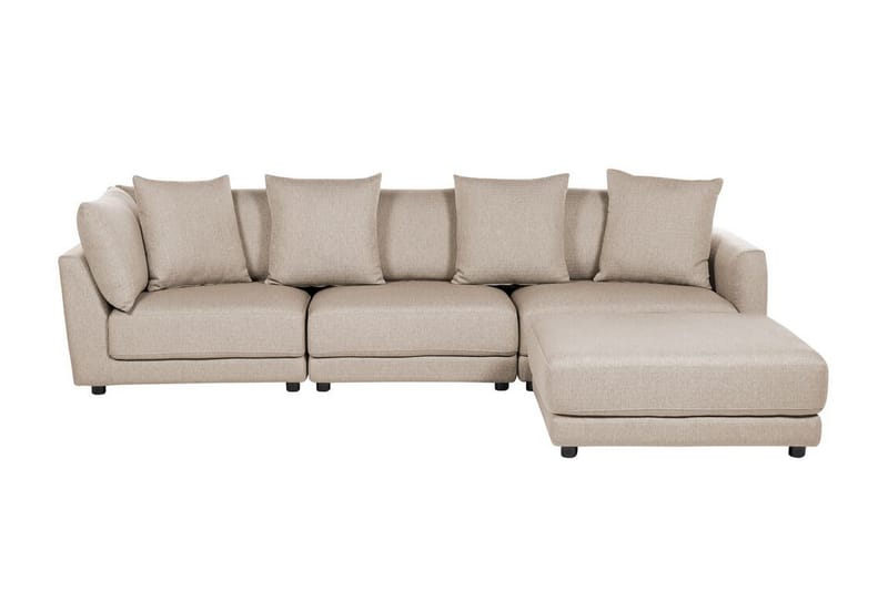 Delisha Sofa 3-personers - Beige/Sort - Møbler - Sofaer - 3 personers sofa