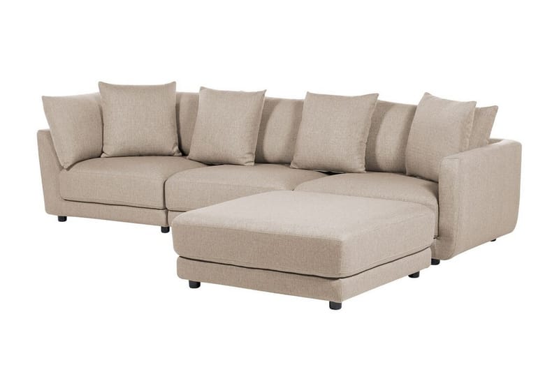 Delisha Sofa 3-personers - Beige/Sort - Møbler - Sofaer - 3 personers sofa