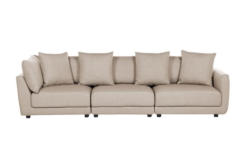 Delisha Sofa 3-personers - Beige/Sort - Møbler - Sofaer - 3 personers sofa