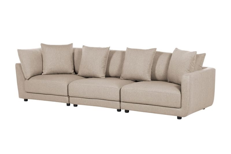 Delisha Sofa 3-personers - Beige/Sort - Møbler - Sofaer - 3 personers sofa