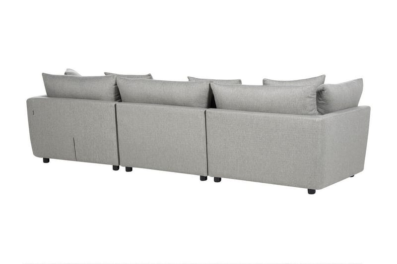 Delisha Sofa 3-personers - Grå/Sort - Møbler - Sofaer - 3 personers sofa