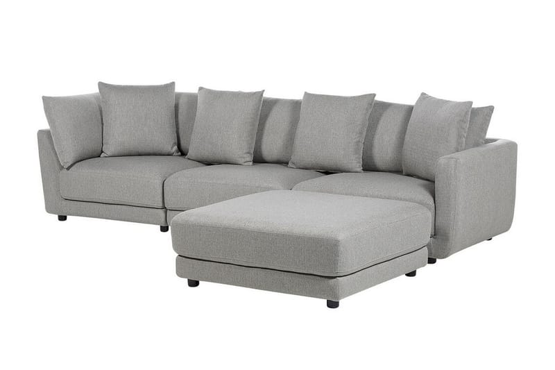 Delisha Sofa 3-personers - Grå/Sort - Møbler - Sofaer - 3 personers sofa