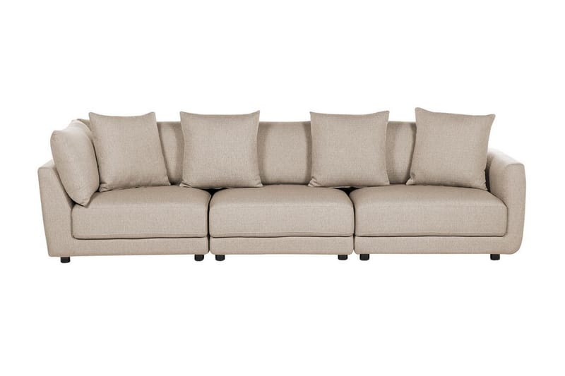 Delisha Sofa 3-personers - Beige/Sort - Møbler - Sofaer - 3 personers sofa