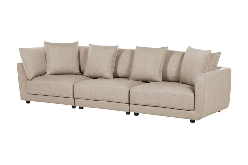 Delisha Sofa 3-personers - Beige/Sort - Møbler - Sofaer - 3 personers sofa