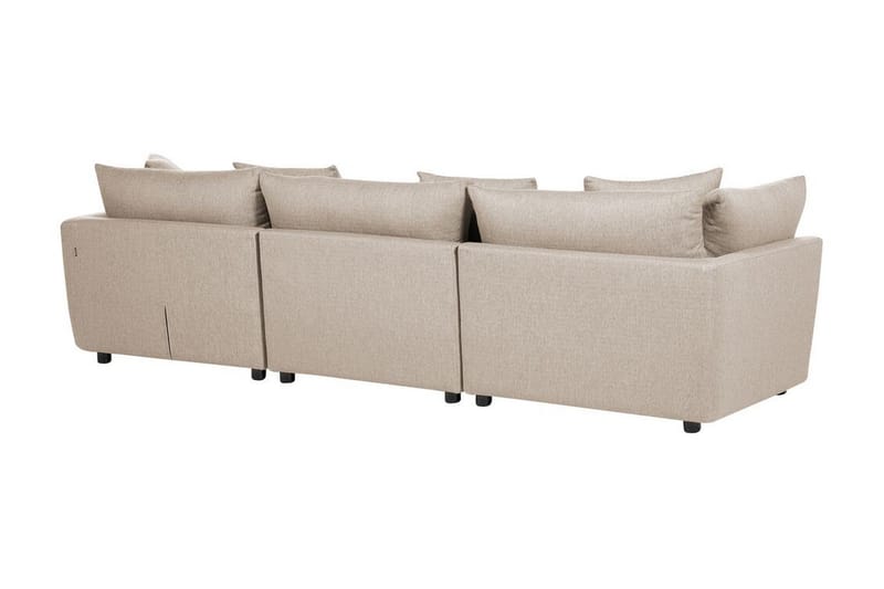 Delisha Sofa 3-personers - Beige/Sort - Møbler - Sofaer - 3 personers sofa