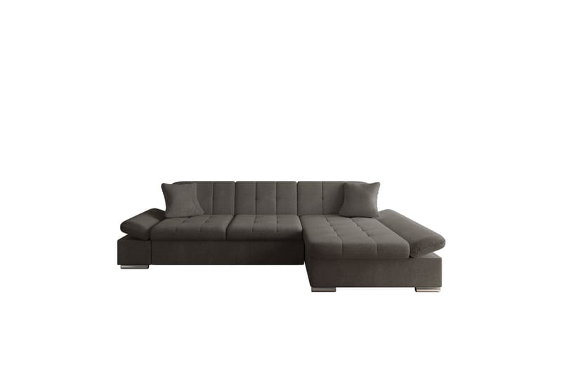 Djerra Sofa med Divan 3-personers - Brun - Møbler - Sofaer - Sofa med chaiselong