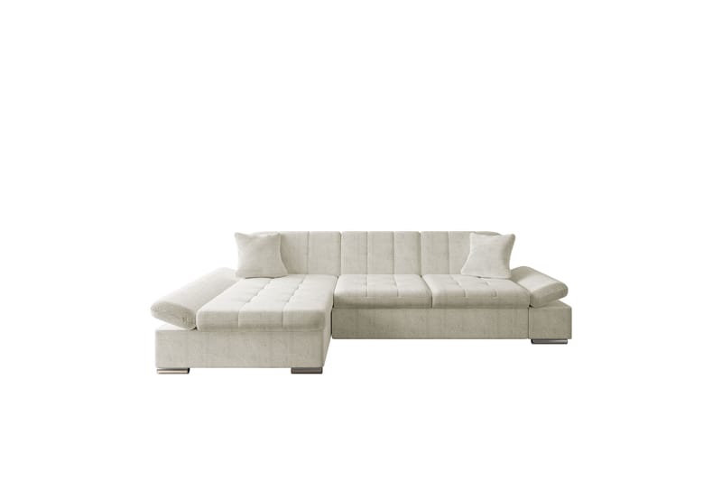 Djerra Sofa med Divan 3-personers - Beige - Møbler - Sofaer - Sofa med chaiselong