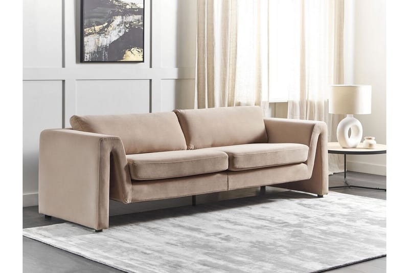 Durran Sofa 3-personers - Beige/Sort - Møbler - Sofaer - 3 personers sofa