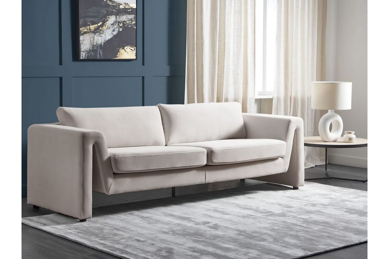 Durran Sofa 3-personers - Beige/Sort - Møbler - Sofaer - 3 personers sofa