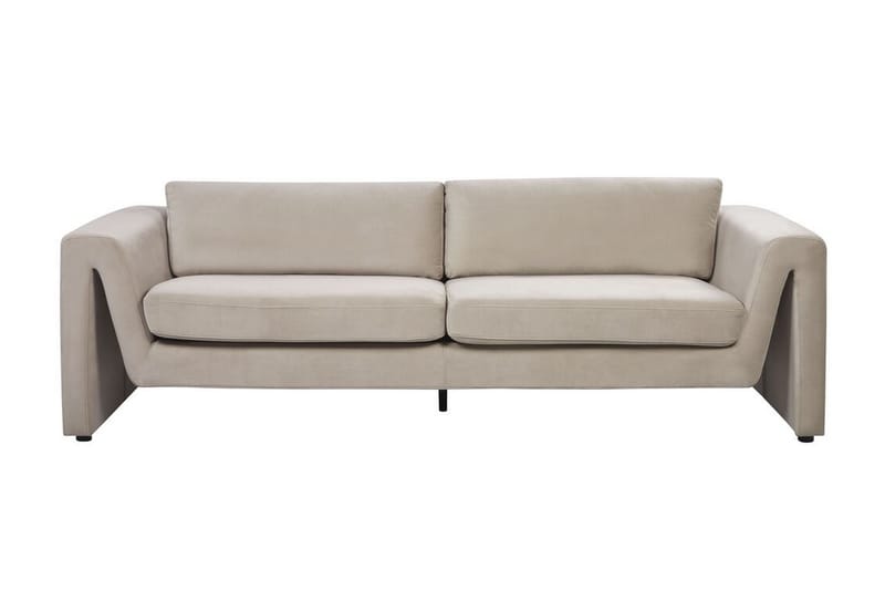 Durran Sofa 3-personers - Taupe/Sort - Møbler - Sofaer - 3 personers sofa