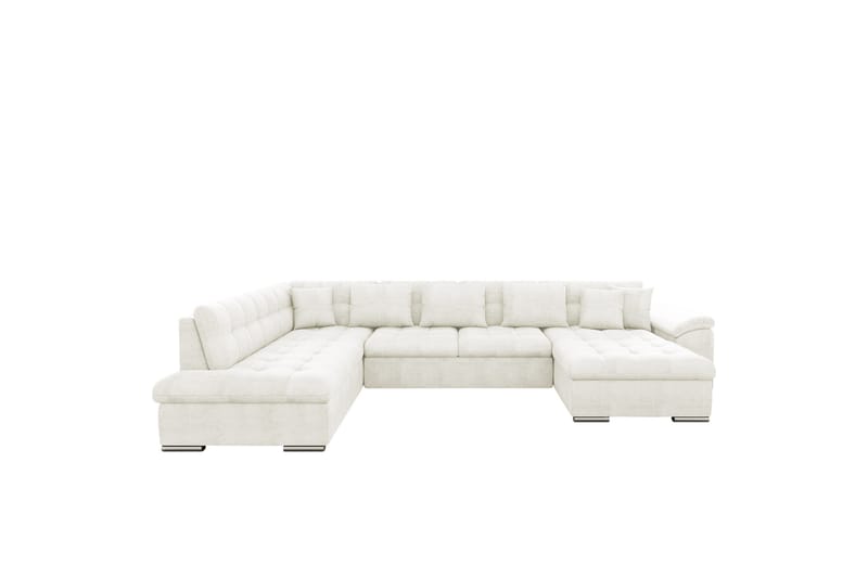 Dynir Sofa med Chaiselong og Divan 4-personers - Hvid - Møbler - Sofaer - U Sofa