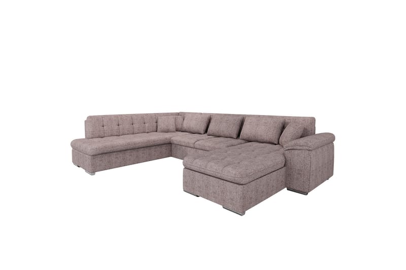 Dynir Sofa med Chaiselong og Divan 4-personers - Beige - Møbler - Sofaer - U Sofa