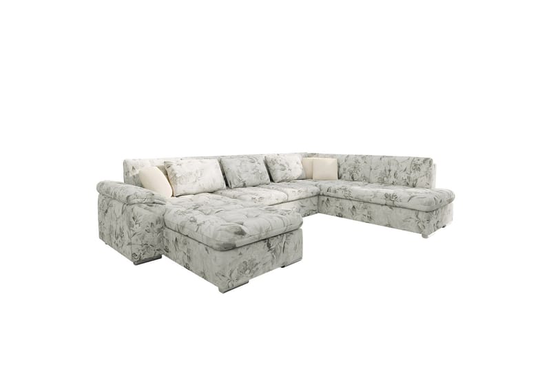 Dynir Sofa med Chaiselong og Divan 4-personers - Flerfarvet/Beige - Møbler - Sofaer - U Sofa