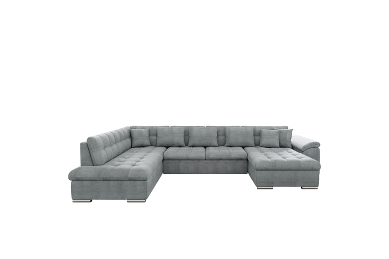 Dynir Sofa med Chaiselong og Divan 4-personers - Grå - Møbler - Sofaer - U Sofa