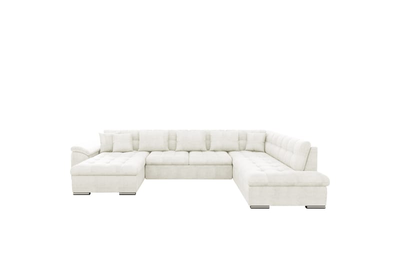 Dynir Sofa med Chaiselong og Divan 4-personers - Hvid - Møbler - Sofaer - U Sofa