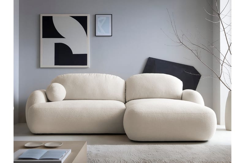 Efrem Sofa med Divan 3-seter - Beige - Møbler - Sofaer - Sofa med chaiselong