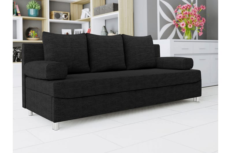 Eifion Sofa 3-personers - Sort - Møbler - Sofaer - 3 personers sofa