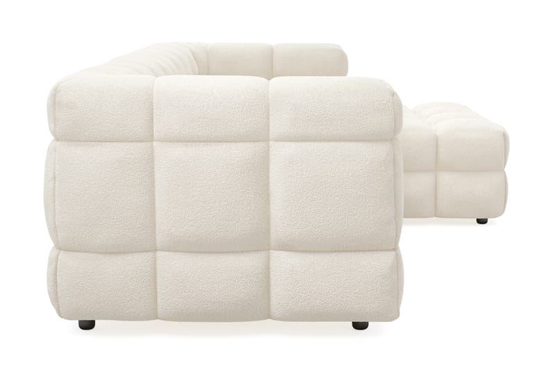 Elise 3-personers Sofa med Chaiselong - Beige Teddy - Møbler - Sofaer - Hjørnesofa