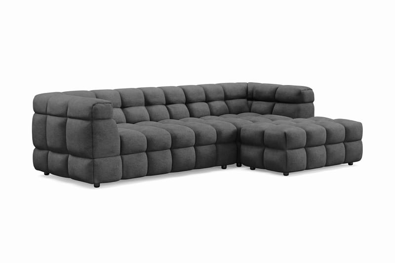 Elise 3-personers Sofa med Chaiselong - Mørkegrå - Møbler - Sofaer - Hjørnesofa