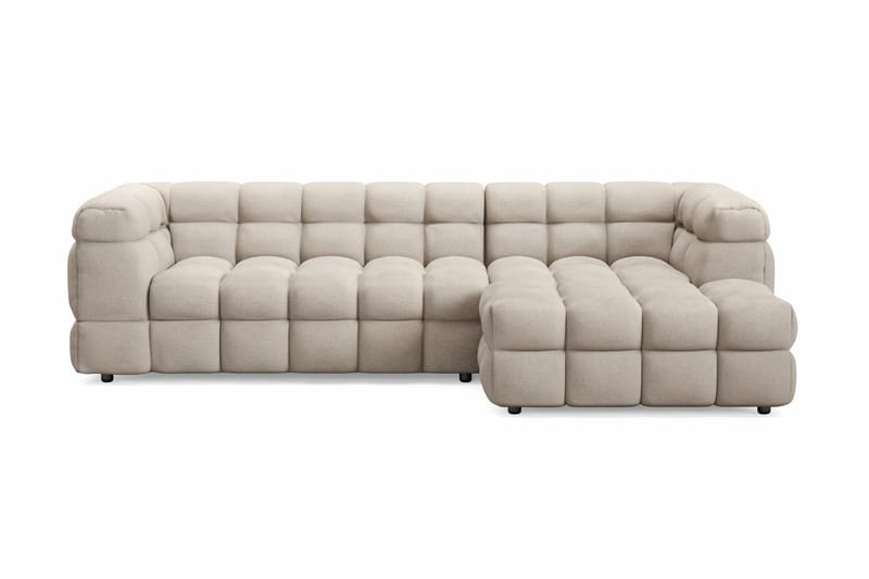 Elise 3-personers Sofa med Chaiselong - Beige - Møbler - Sofaer - Hjørnesofa