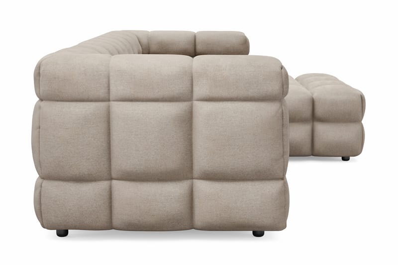 Elise 3-personers Sofa med Chaiselong - Beige - Møbler - Sofaer - Hjørnesofa