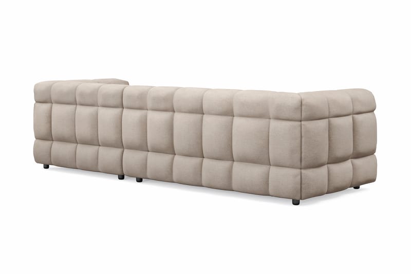 Elise 3-personers Sofa med Chaiselong - Beige - Møbler - Sofaer - Hjørnesofa