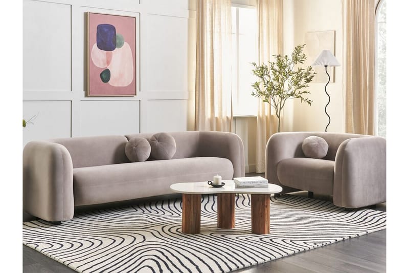 Fabion Sofa 3-personers - Taupe - Møbler - Sofaer - 3 personers sofa