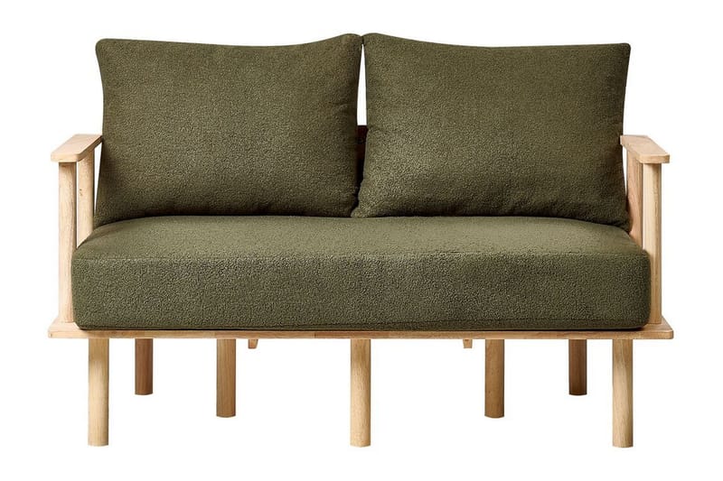 Fadey Sofa 2-personers - Grøn/Lyst træ - Møbler - Sofaer - 2 personers sofa