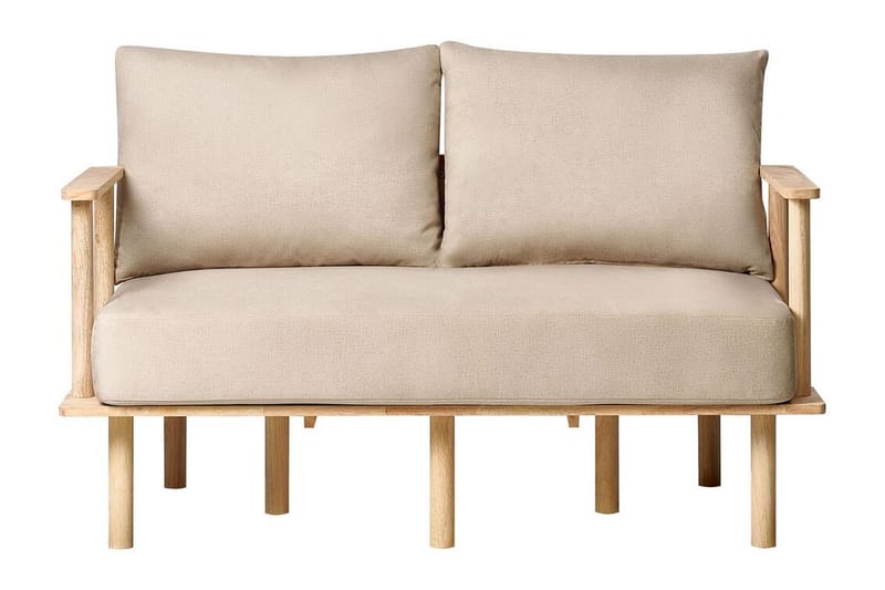 Fadey Sofa 2-personers - Beige/Lyst træ - Møbler - Sofaer - 2 personers sofa